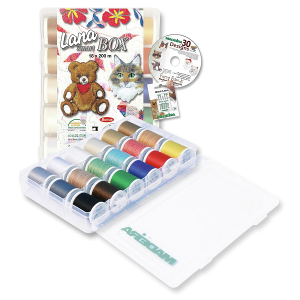 CAJA SMARTBOX LANA Nº12 - 200M 18 BOBINAS